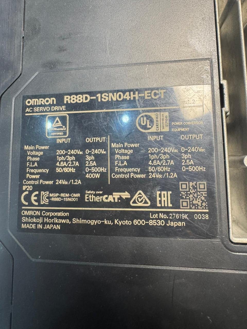 OMRON Ac servo motor Driver R88D-1SNO4H-ECT Ac servo Driver 400w 750w Ac servo motor R88M-1M75030T-S2 750w - Image 4