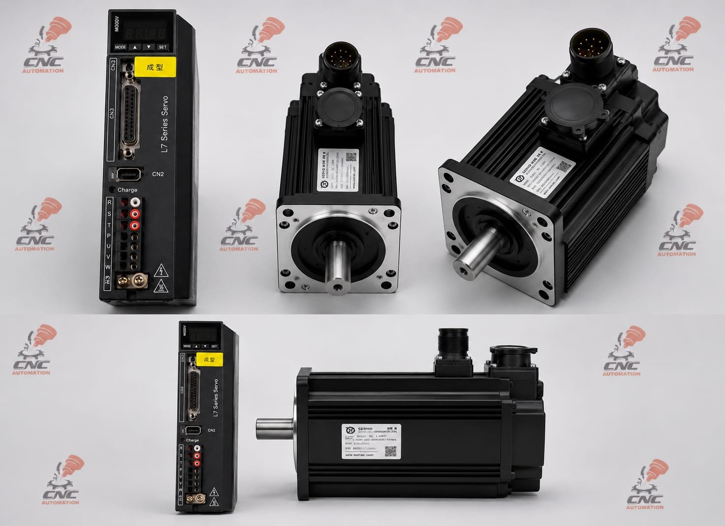 LEADSHINE L7 Series 1kw (1000w) ACM13010M2F-B4-D AC Servo Motor + Leadshine L7 Ac Servo Driver L7-1000