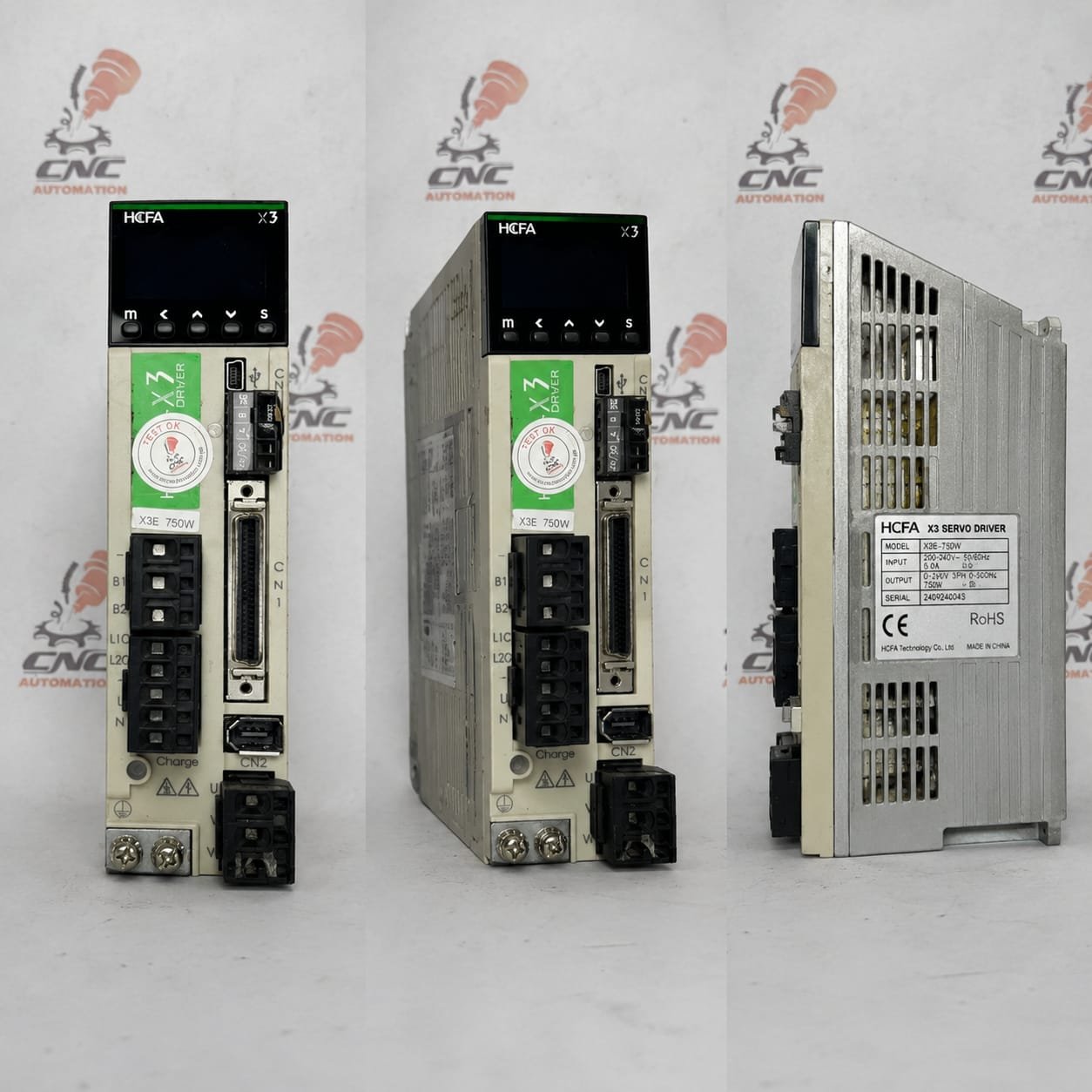 HCFA X3 750W (0.75Kw) X3 SV-X3EA075A-A2 HCFA X3 AC SERVO DRIVER