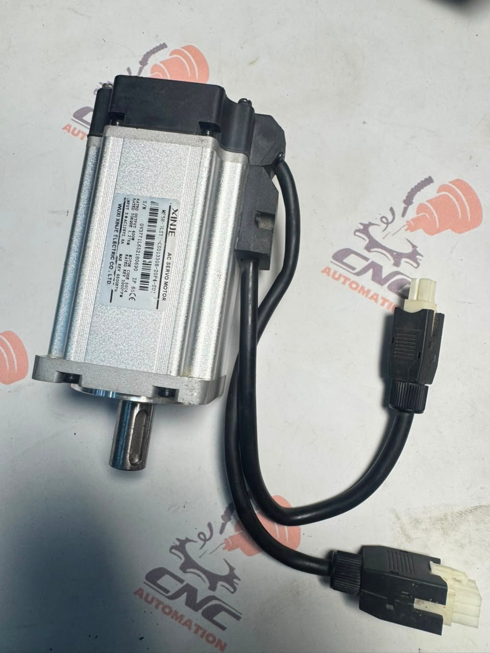 WUXI XINJE 400W (0.4kW) AC Servo Motor MS5H-60STE-CS01330B-20P4-SO1 / MS6H-60CS30BZ1-20P4 (With Brake) - Image 2