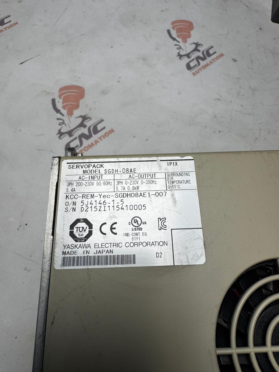 YASKAWA 0.8Kw (800W) SGDH-08AE AC Servo Driver - Image 2
