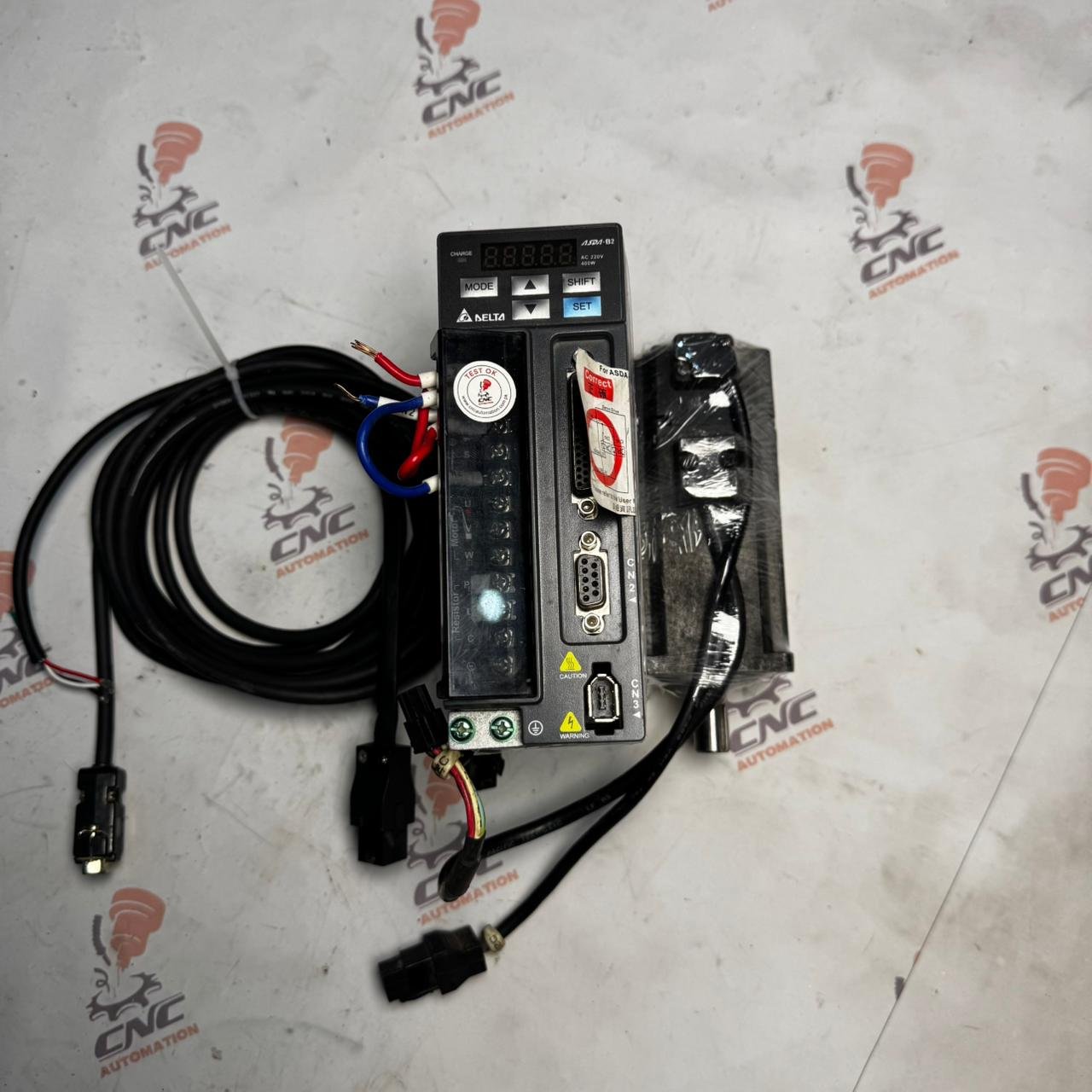DELTA 0.4kw (400w) ECMA-C20604RS AC Servo Motor + Driver ASD-B2-0421-B