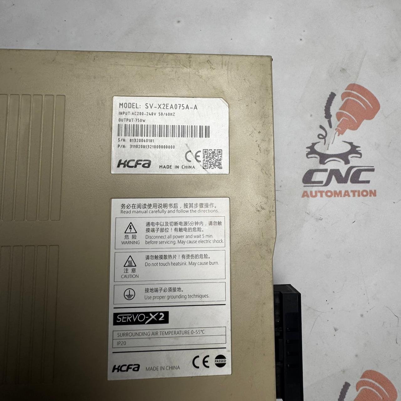 HCFA 750W (0.75kw) SV-X2MH075A-N2LN AC Servo Motor + Driver SV-X2EA075A-A - Image 4