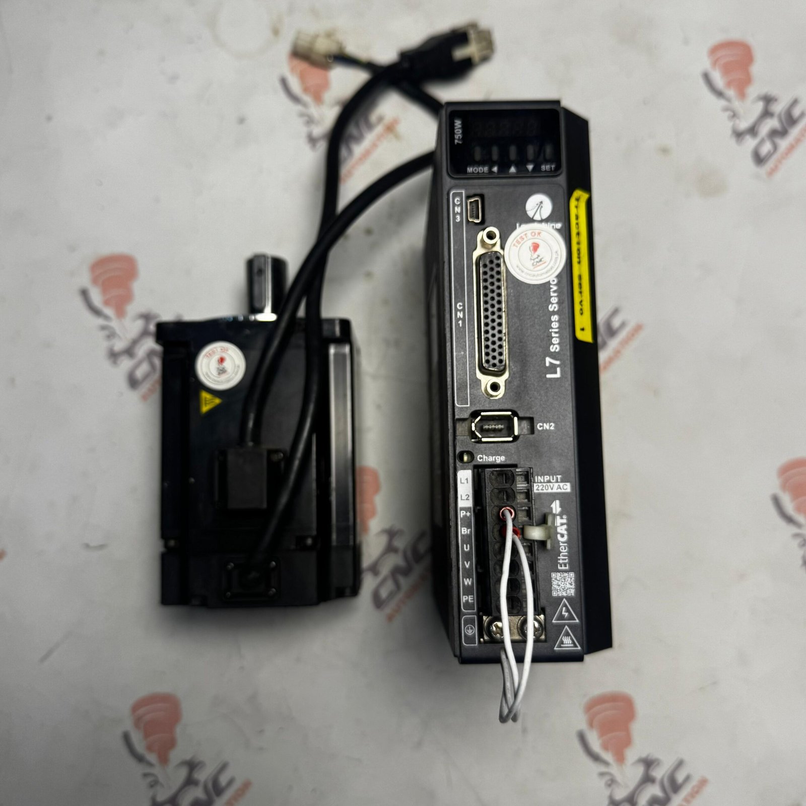 LEADSHINE 0.75Kw (750W) L7EC-750 AC Servo Driver ACM8008M2H-63-D-SS AC Servo Motor