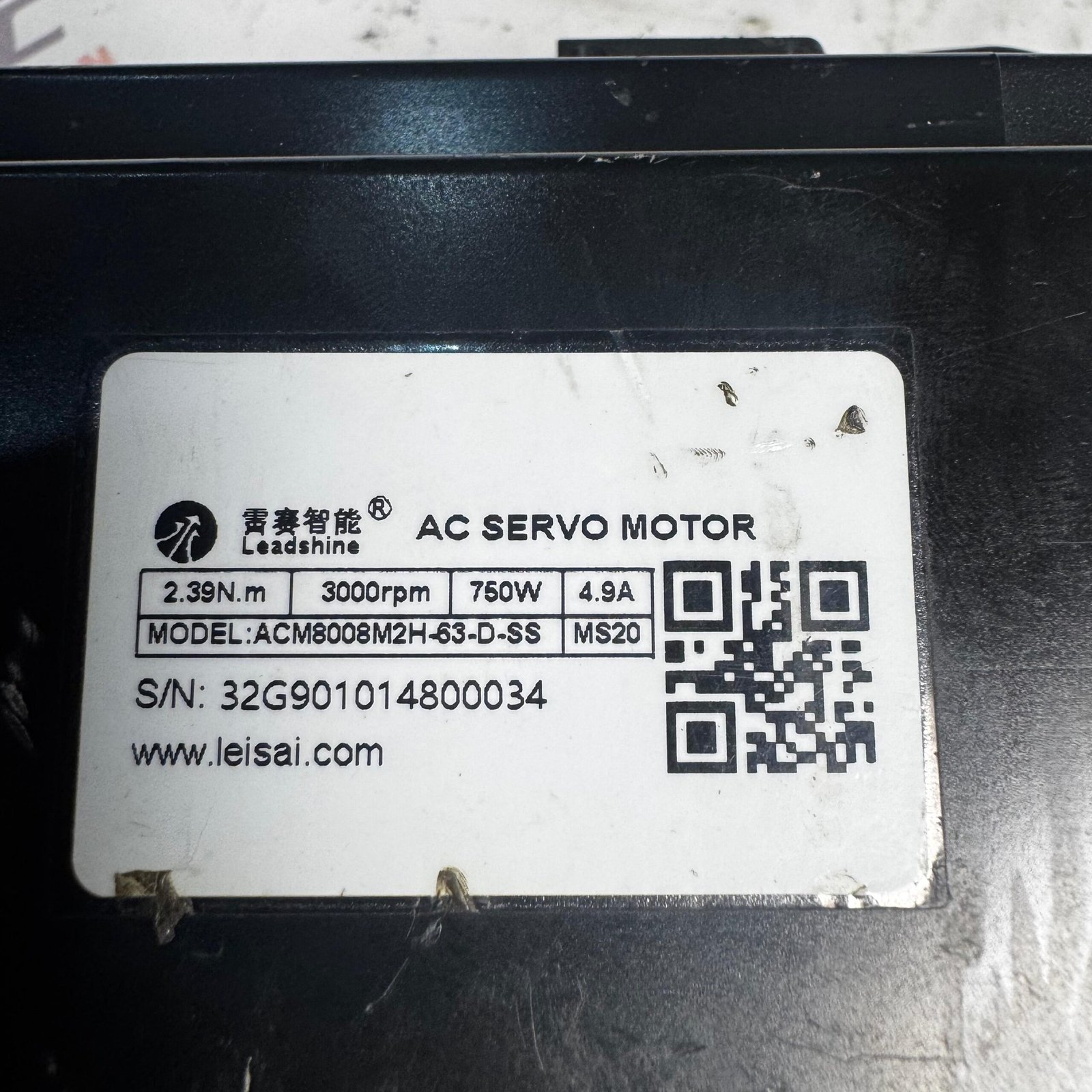 LEADSHINE 0.75Kw (750W) L7EC-750 AC Servo Driver ACM8008M2H-63-D-SS AC Servo Motor - Image 2