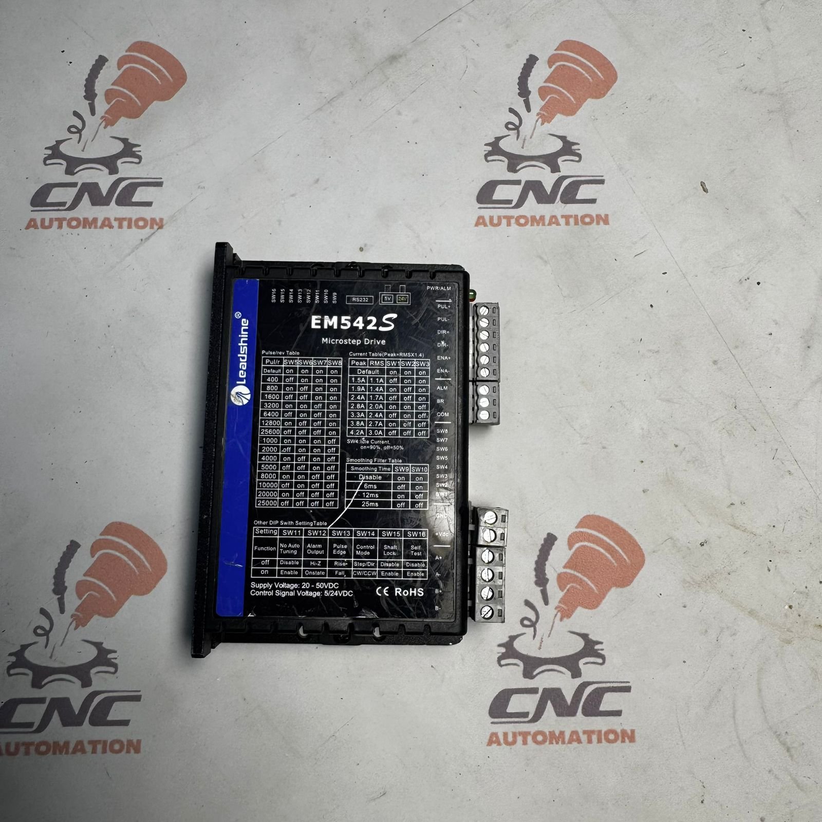 LEADSHINE EM542S 20~50V/DC 4.2A 2-Phase Microstep Drive Nema24 1.8°/step Stepper Motor - Image 5