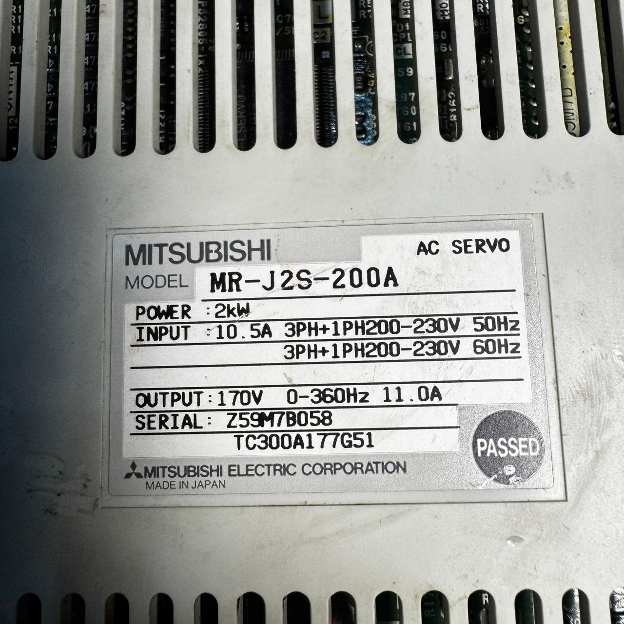 MITSUBISHI 2kw HC-SFS202B AC Servo Motor with Driver MR-J2S-200A AC SERVO DRIVER 2KW - Image 2