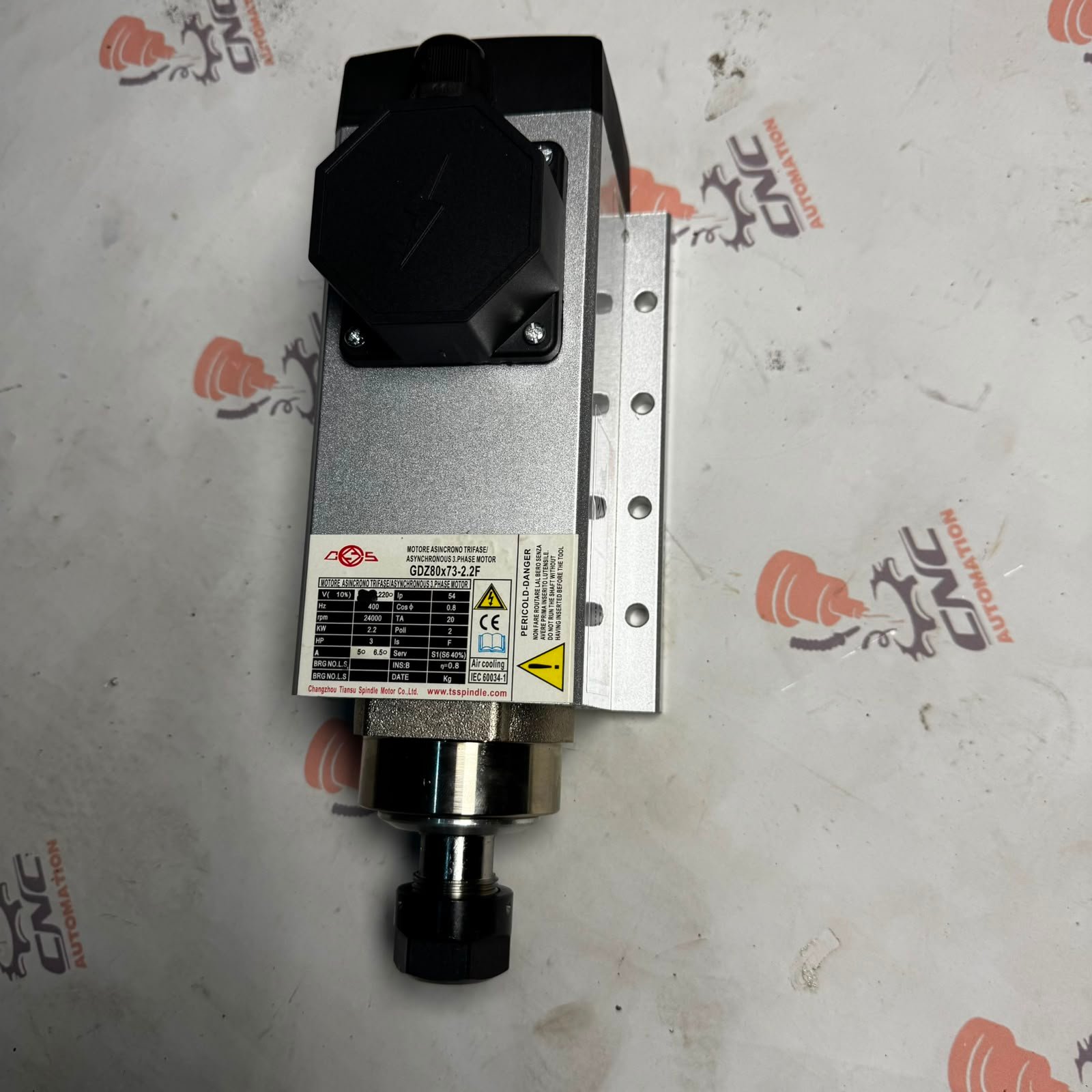 WANG JIANNAN GDZ80X73-2.2F 2.2Kw 220V 5A 24000Rpm ER20 Air Cool Spindle Motor - Image 4