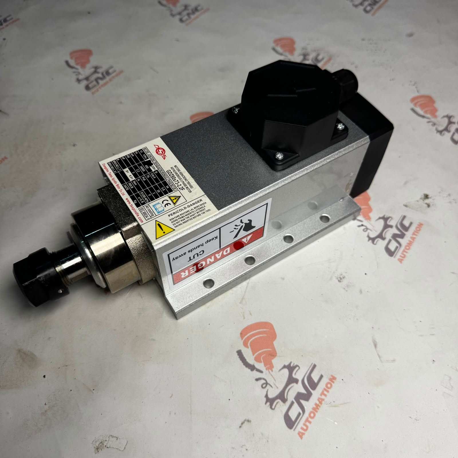 WANG JIANNAN GDZ80X73-2.2F 2.2Kw 220V 5A 24000Rpm ER20 Air Cool Spindle Motor - Image 5