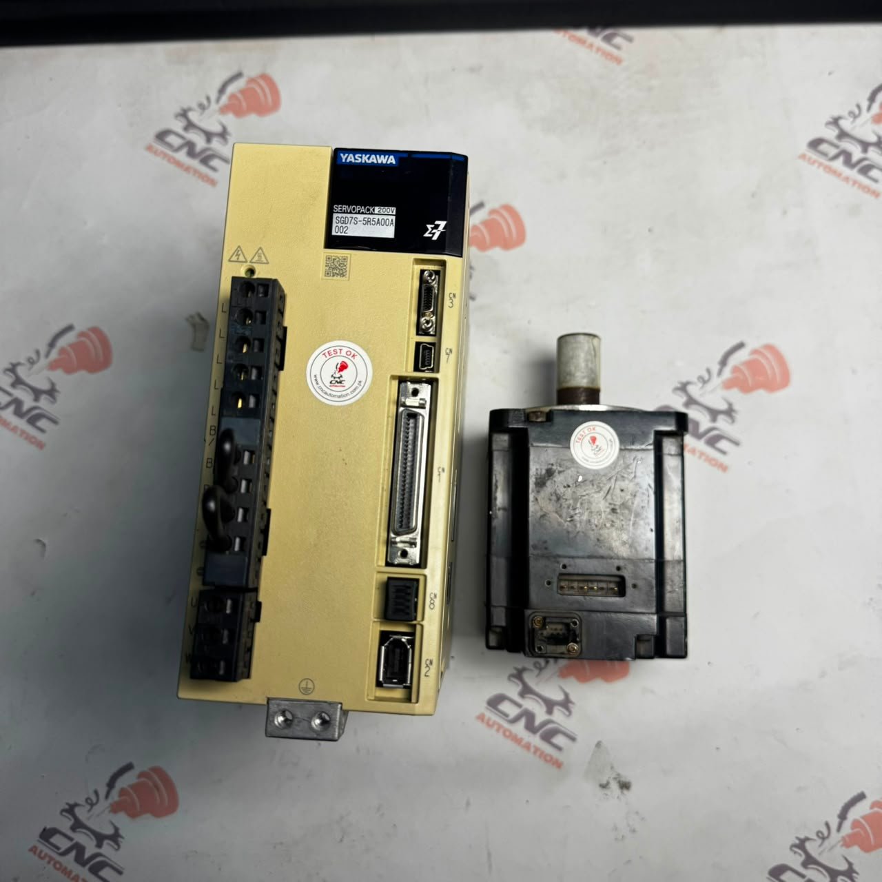 YASKAWA 1Kw (1000W) SGDV-5R5A01A SGDV-7R6A11A AC Servo Driver YASKAWA 1000W (1Kw) SGMAV-10ACA21 SERVO MOTOR - Image 4