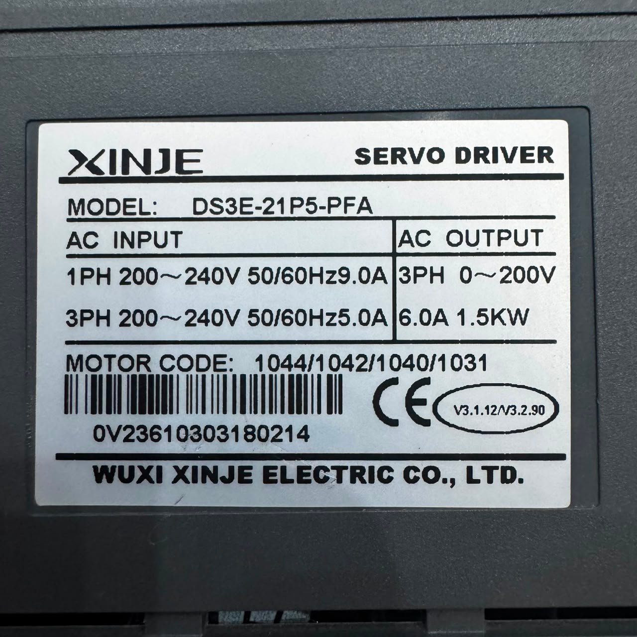 WUXI XINJE 1.5kw (1500w) DS3E-21P5-PFA AC Servo Driver 1.5kw (1500w) MS-130ST-M06025B-21P5 AC Servo Motor - Image 4
