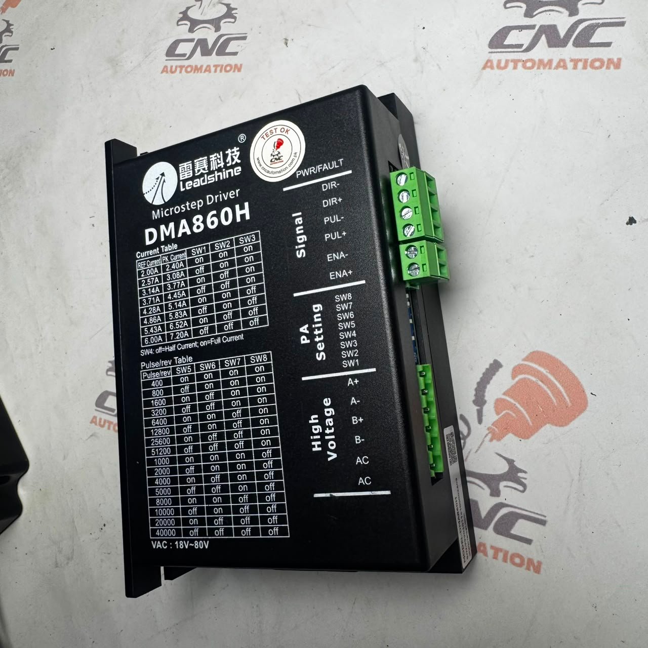LEADSHINE DMA860H 6A 18-80V/AC 24-110V/DC Microstep Driver - Image 3