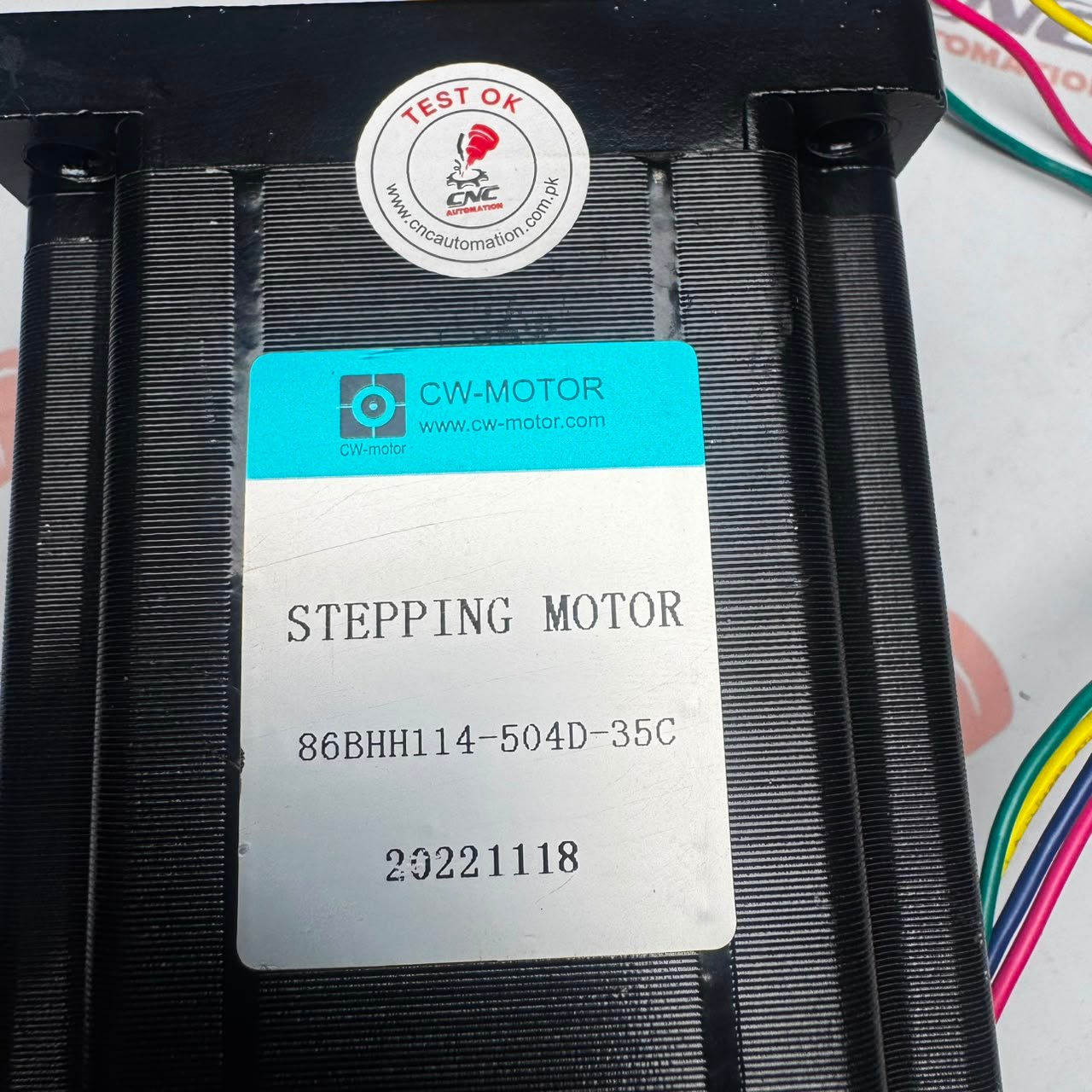 STEPPING MOTOR 86BHH114-504D-35C 2-Phase 4-Wires 5.2A 8Nm Nema34 Stepping Motor - Image 4