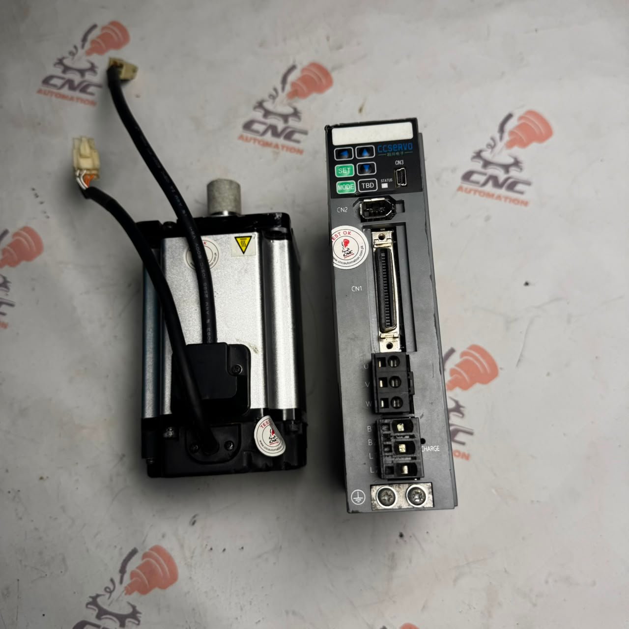 CCSERVO 750w (0.75kw) CC-D3P075A2-A AC Servo Driver \ CCSERVO 0.75Kw (750W) CC-M3H075-NN14 AC Servo Motor