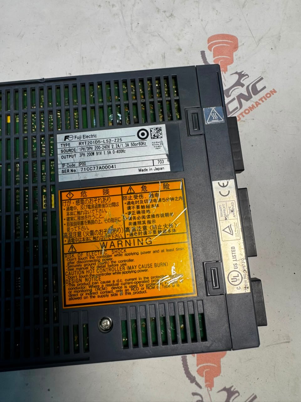 FUJI Faldic Alpha5 200W (0.2Kw) RYT201D5-LS2-Z25 RYT201D5-VV2 AC Servo Driver - Image 3
