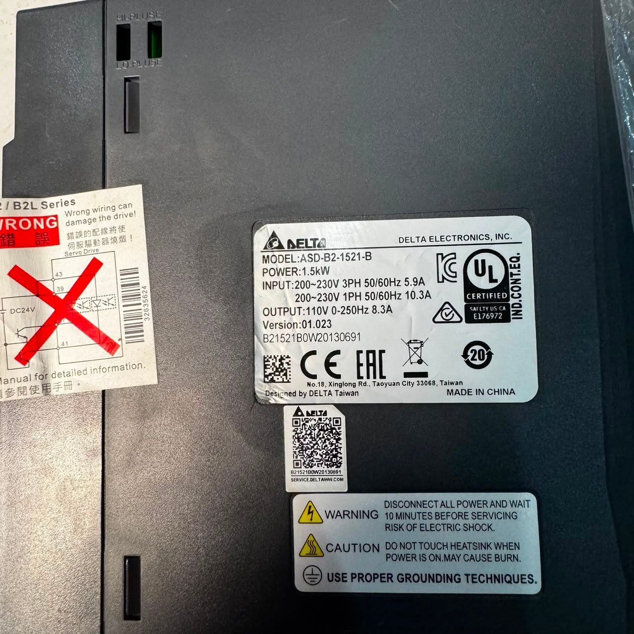 DELTA 1.5kw ASD-B2-1521-B AC Servo Driver 1.5kw Price in Pakistan - Image 4