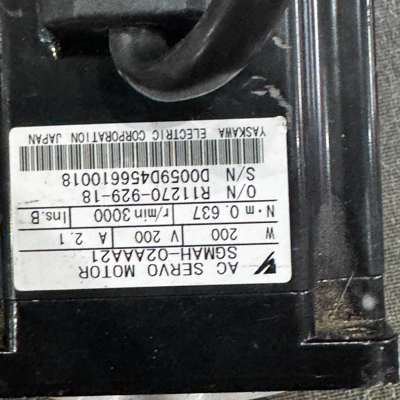 YASKAWA SGMAH-02AAA21 200W (0.2kW) AC Servo Motor Price in Pakistan | Original Japan - Image 2