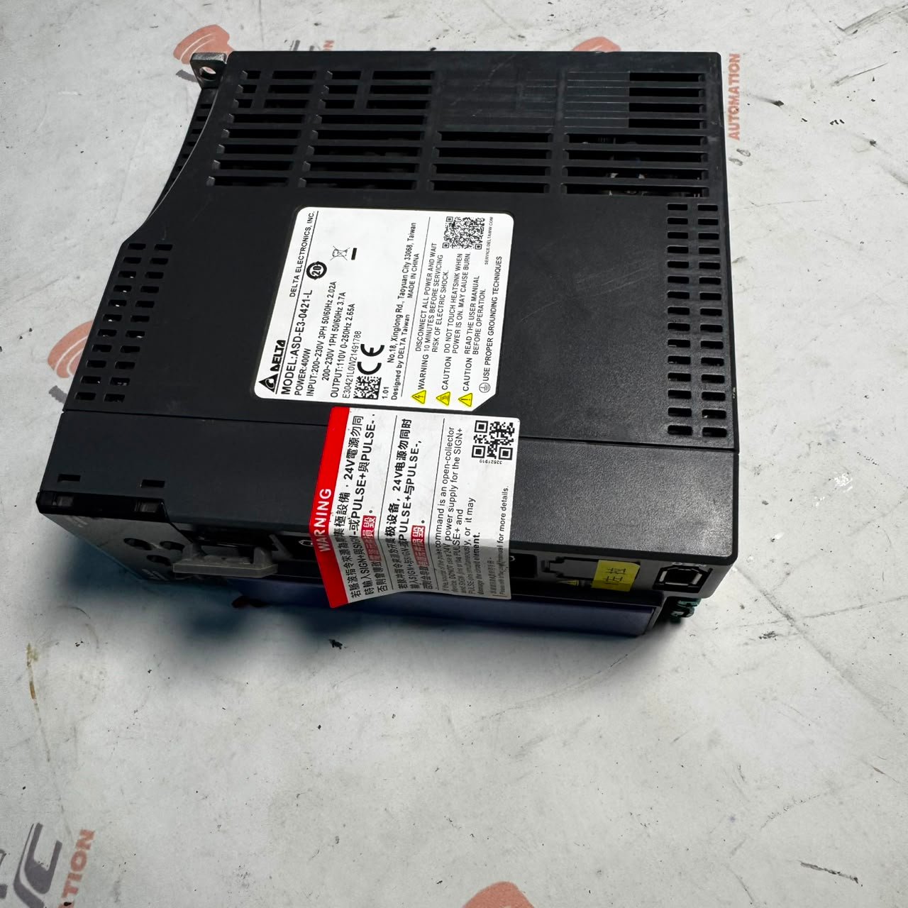 DELTA 400W (0.4kW) ASD-E3-0421-L AC Servo Driver with ECM-E3M-C20604RSA AC Servo Motor | Original Delta Servo System Pakistan - Image 6