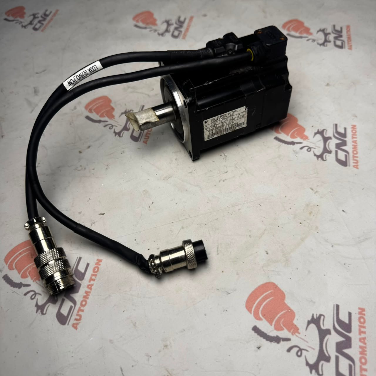 YASKAWA SGMAS-02ACA21, Yaskawa 200W Servo Motor, AC Servo Motor 200W, Sigma-II Servo Motor, 200V Servo Motor, CNC Servo Motor Pakistan, Industrial Servo Motor, Yaskawa Servo Motor Price Pakistan, CNC Automation Pakistan