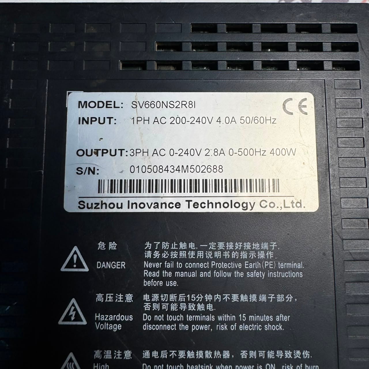 SUZHOU INOVANCE 0.4kw (400w) SV660NS2R8I EtherCat AC Servo Driver in Pakistan SUZHOU INOVANCE 0.4kw MS1H4-40B30CB-A331Z AC Servo Motor in Pakistan - Image 2